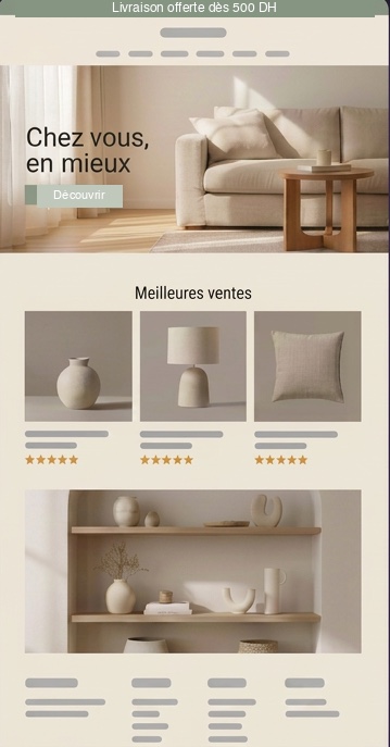Boutique construite avec Shopiwize